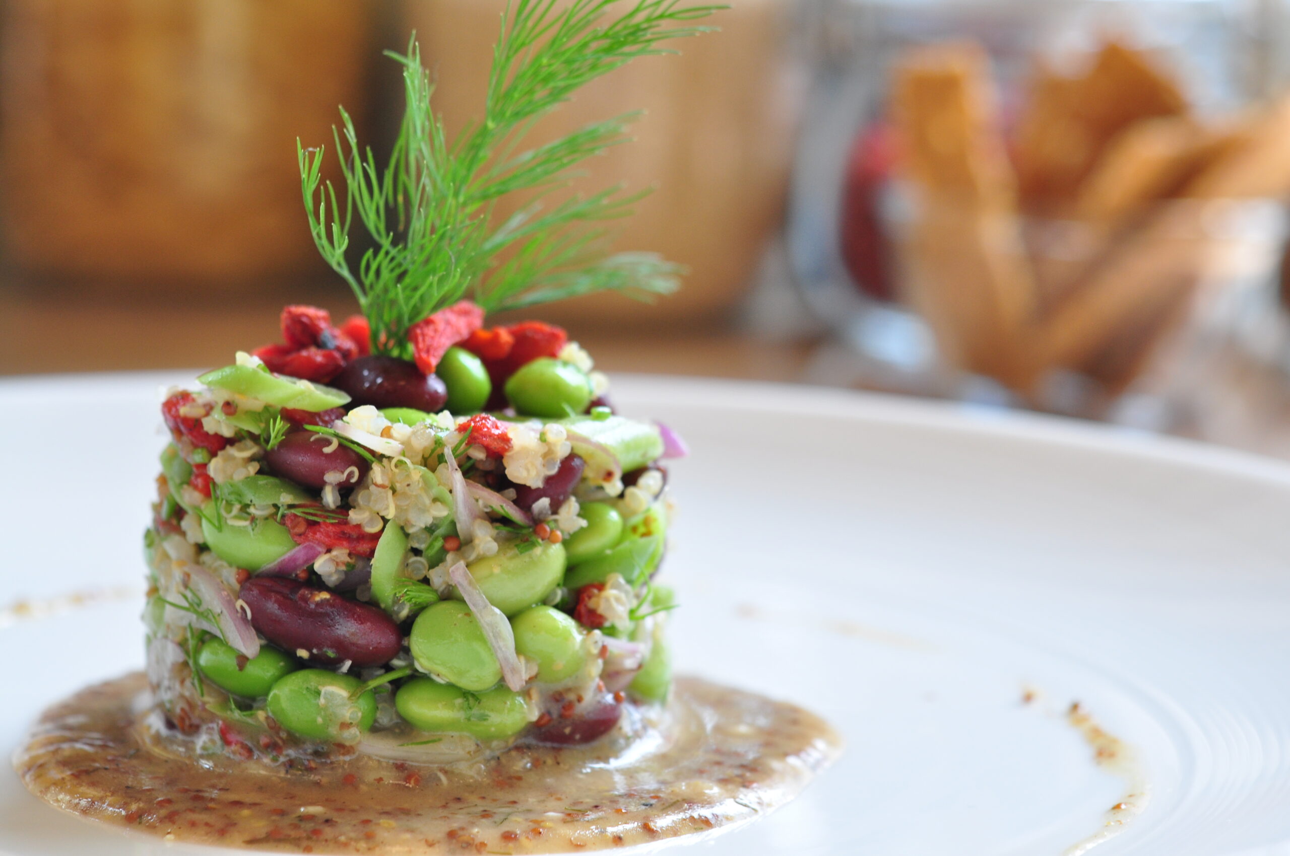 Healthy wellness cuisine and fresh ingredients